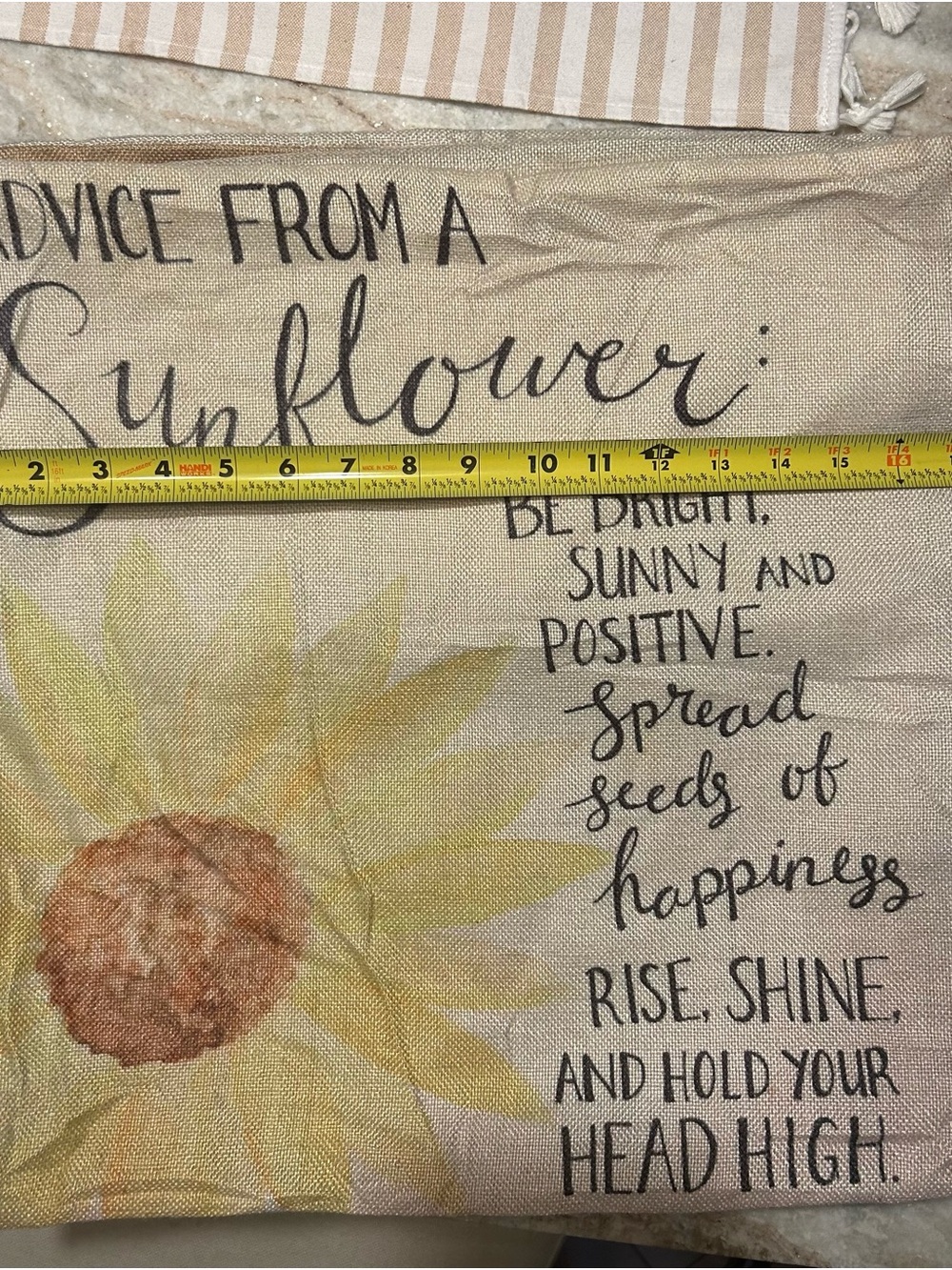 Sunflower Pillow Cover - 17”